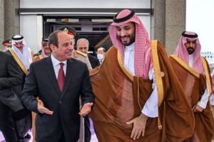 الرئيس السيسي يصل إلى السعودية للقاء الأمير محمد بن سلمان