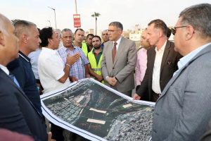 تفقد محافظ الجيزة موقع أعمال مشروع دعم محطة مياه جزيرة الدهب بمصادر تغذية كهربائية اضافيه