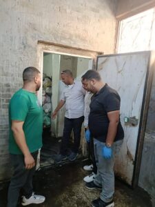 ضبط 70 طنًا من اللحوم ومقطعات وهياكل الدواجن والدهون الحيوانية الفاسدة بالجيزة