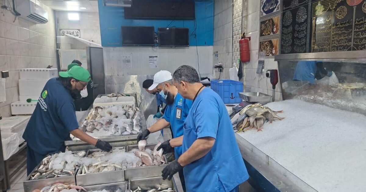 حملة رقابية بسوق النفع العام تضبط 609 كيلوجرامات من المنتجات المخالفة وغير الصالحة للاستهلاك الآدمي