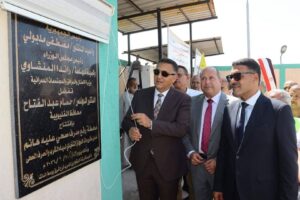 محافظ القليوبية يفتتح محطة رفع الصرف الصحي بعزبة «عليه هانم» بكفر شكر. 