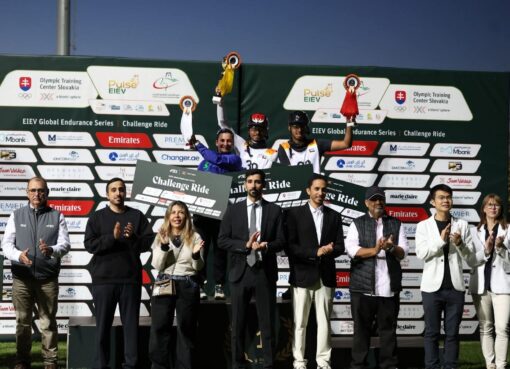 البحريني خليفة مبارك بطل المحطة السادسة لسلسلة سباقات قرية الإمارات العالمية للقدرة في سلوفاكيا
