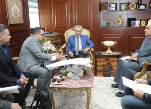 مساعد وزير الأوقاف للشئون الهندسية يلتقي محافظ بني سويف لمتابعة الموقف التنفيذي لمشروع تطوير مسجد "السيدة حورية"