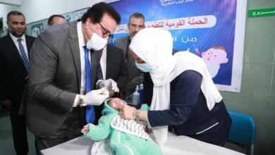 وزير الصحة استمرار أعمال حملة التطعيم ضد شلل الأطفال