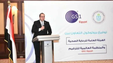 السبكى " و "الرئيس التنفيذي للمنظمة العالمية للترقيم GS1" يشهدان توقيع بروتوكول لتعزيز التعاون