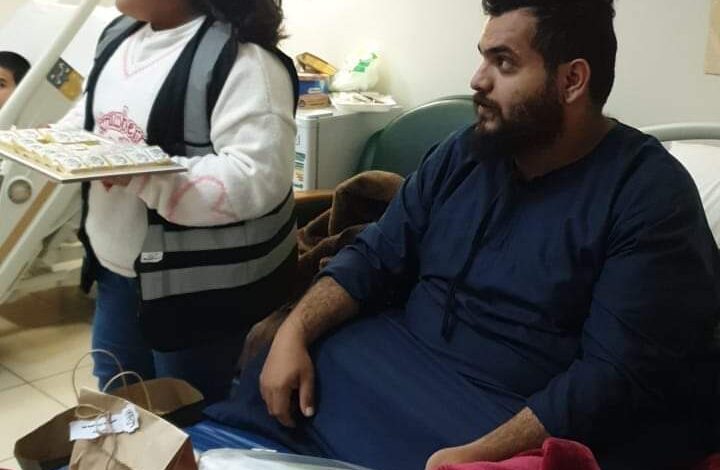 فريق دعم النسائي يزور المرضى المنومين بمستشفى المندق بمناسبة حلول شهر رمضان