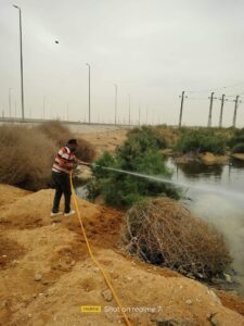 فريق الإدارة العامة للأمراض المتوطنة يكثف حملاته في مكافحة الحشرات الطائرة والقوارض بمدينة الملك عبدالله بحي عتاقة ، وقرية السباعي بحي الجناين