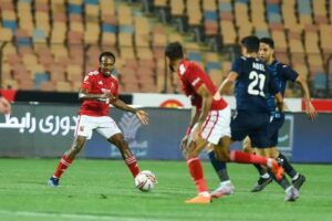 الاهلى يكسر سيراميكا كليوباترا بهدف ويعتلى صدارة الدورى