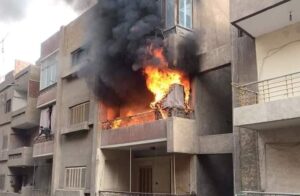 الحمايه المدنية تسيطر على حريق في شقة سكنية بقنا