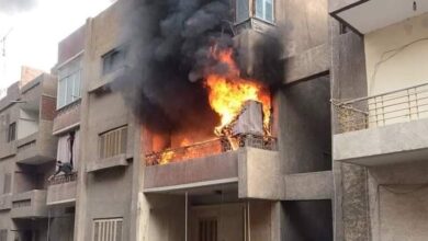 الحمايه المدنية تسيطر على حريق في شقة سكنية بقنا
