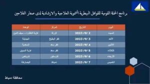 مديرية الطب البيطري بدمياط تعلن عن برنامج الحملة القومية للقوافل البيطرية التنموية لصغار الفلاحين بنطاق المحافظة