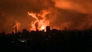 الكيان الصهيونى يواصل قصف مواقع شمال قطاع غزة