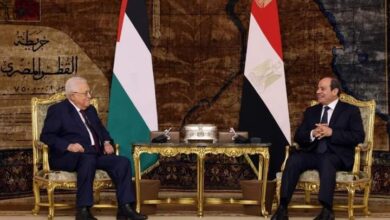 الرئيس الفلسطيني يلتقي مع نظيره المصري 