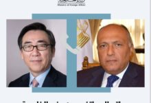 اتصال هاتفى بين  وزير الخارجية  مع وزير خارجية كوريا الجنوبية