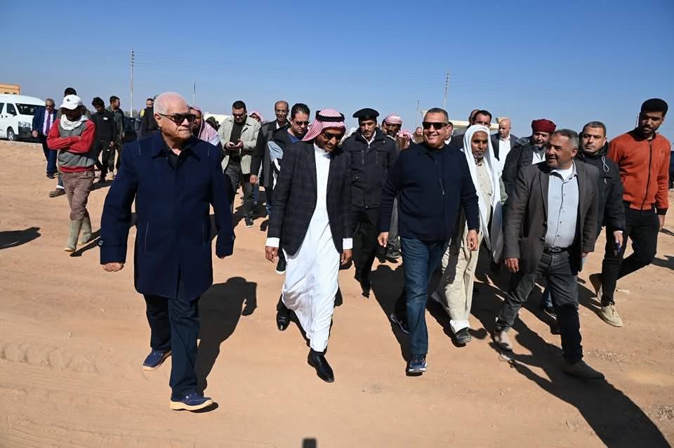 محافظ جنوب سيناء يتفقد مشروع الإسكان البدوي في قرية النقب