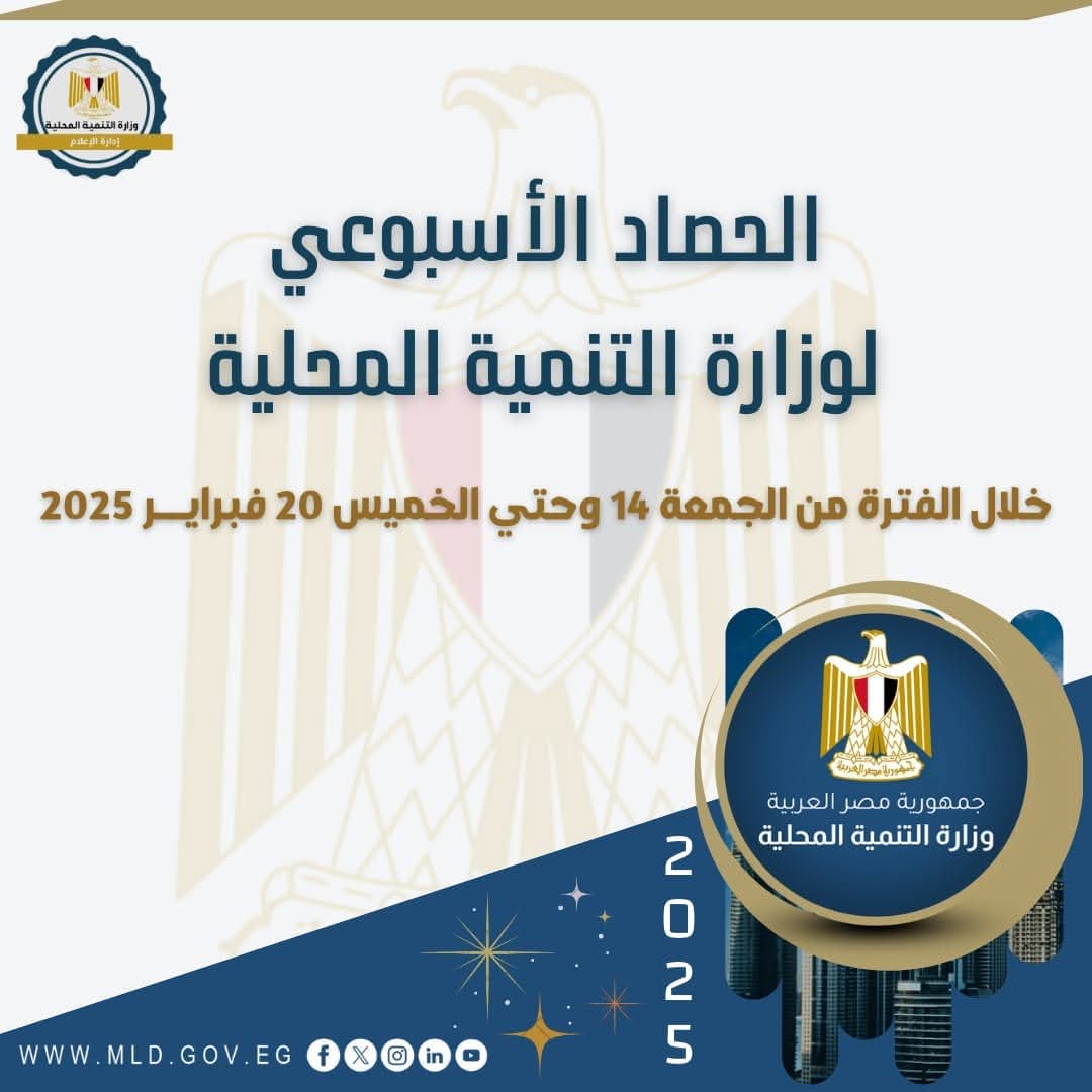 بالإنفوجراف “التنمية المحلية × أسبوع”