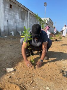 بيئة رابغ تُشجر المرحلة الثانية لنادي الانتصار الرياضي بالمحافظة