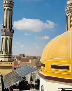 أول مسجد في مصر يعمل بالطاقة الشمسية