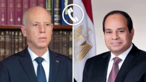 الرئيس السيسى يتلقى اتصالاً هاتفياً من الرئيس التونسي ” قيس بن سعيد “