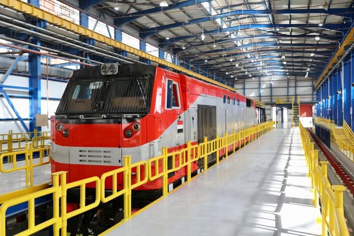 ورشة صيانة جرارات GE الجديدة بأرض مهمشة المقامة على مساحة 40 ألف متر مسطح