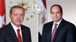 الرئيس السيسى يتلقى اتصالاً هاتفياً من الرئيس التركي