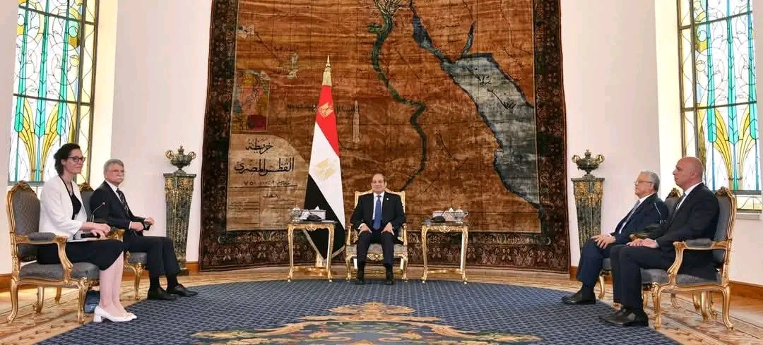 الرئيس السيسى يستقبل رئيس البرلمان المجرى بحضور رئيس مجلس النواب 