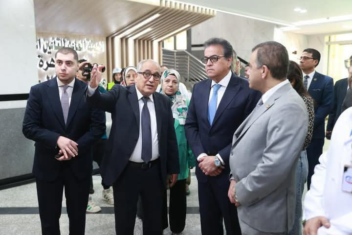 نائب رئيس مجلس الوزراء وزير الصحة يتفقد مستشفى أطفال مصر لمتابعة الأعمال الإنشائية والتطوير