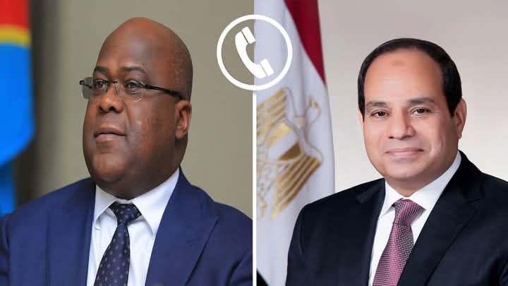 الرئيس السيسى يجرى أتصالا هاتفيا برئيس جمهورية الكونغو الديمقراطية