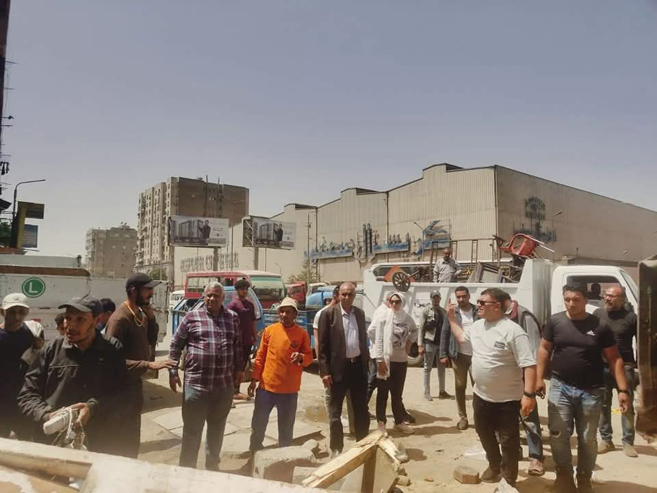 حملة اشغالات ونظافة بمجلس مدينه الخصوص وحي شرق وحي غرب شبرا
