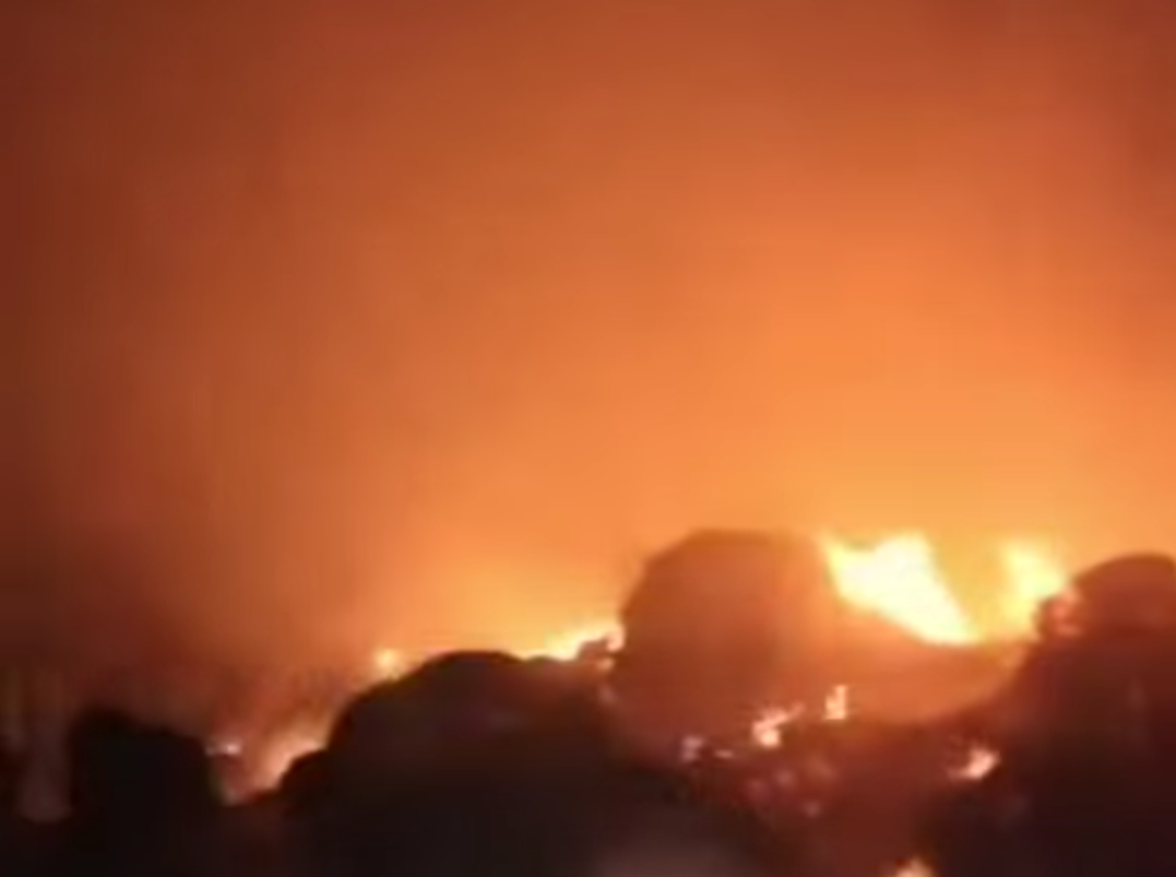 حروق واختناقات بحريق بمستودع غاز بالشرقيه .