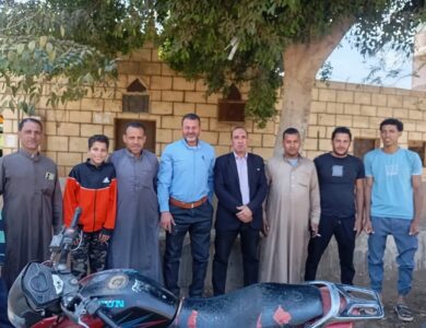 تمهيد طريق النعناعية – سهواج – كفر الحما بأشمون بجهود محلية وتطوعية