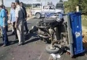 إصابة 13 عاملًا في حادث انقلاب "تروسيكل" بالفيوم.
