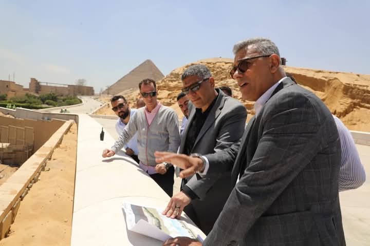 محافظ الجيزة يتابع أعمال التطوير الجارية بطريق مصر إسكندرية الصحراوى