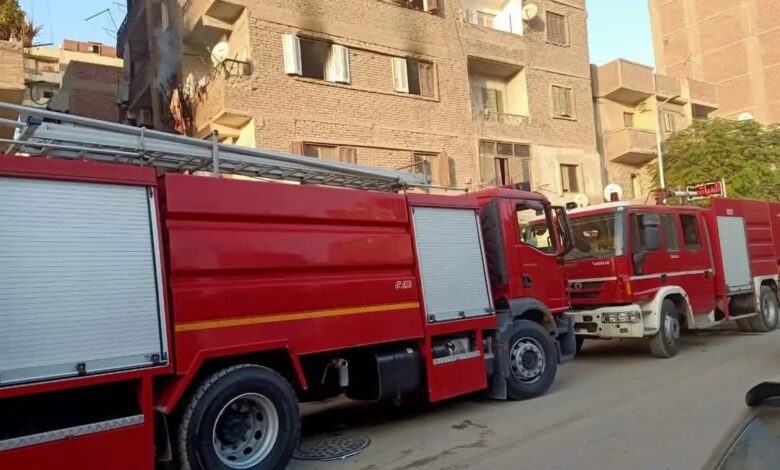 السيطرة على حريق داخل شقة سكنية بالفيوم بسبب ماس كهربائي دون وقوع إصابات.