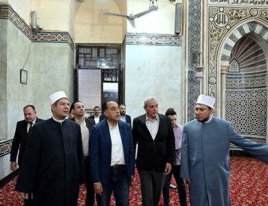 مدبولي يتفقد أعمال تطوير مسجد السيد البدوي ومحيطه بطنطا
