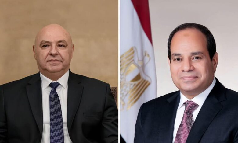 الرئيس السيسى يستقبل الرئيس اللبناني "چوزاف عون " بقصر الأتحادية