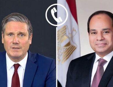 الرئيس السيسى يتلقى اتصالاً هاتفياً من رئيس الوزراء البريطانى ستارمر