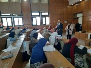 رئيس جامعة دمنهور يتفقد انتظـــــام سير العملية الامتحانية