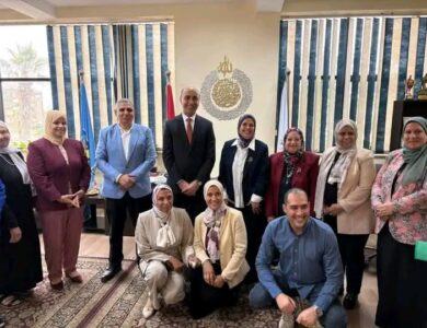 جامعة دمنهور تستقبل فريق خبراء مركز القياس والتقويم
