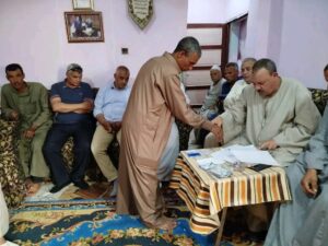إنهاء خصومة ثأرية بين عائلتين بمركز إطسا بالفيوم