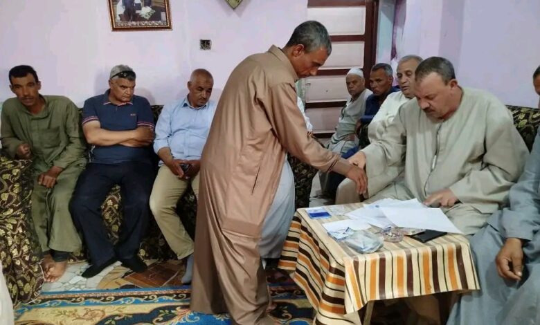 إنهاء خصومة ثأرية بين عائلتين بمركز إطسا بالفيوم