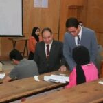 رئيس جامعة بنها يتفقد سير الامتحانات بكلية الهندسة بشبرا.