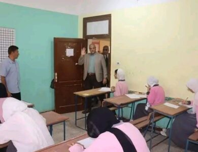 محافظ القليوبية يتفقد لجان الدبلومات الفنية2025 بمدينة بنها