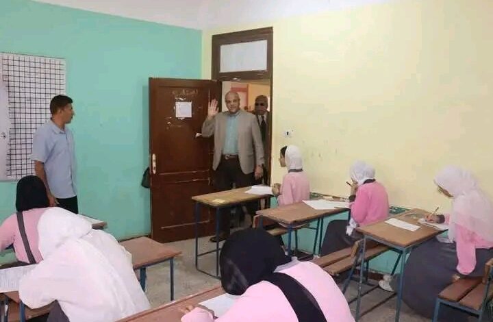 محافظ القليوبية يتفقد لجان الدبلومات الفنية2025 بمدينة بنها