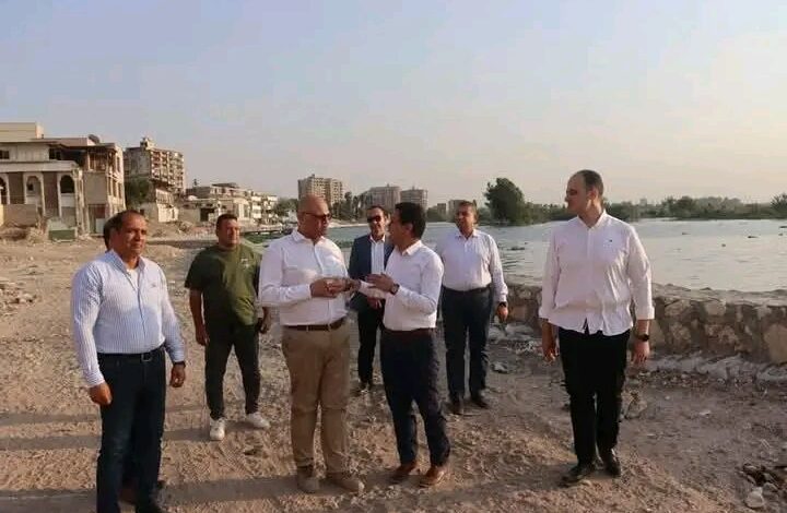 محافظ القليوبية ورئيس جامعة بنها يتفقدان ممشى أهل مصر المرحلة (د)