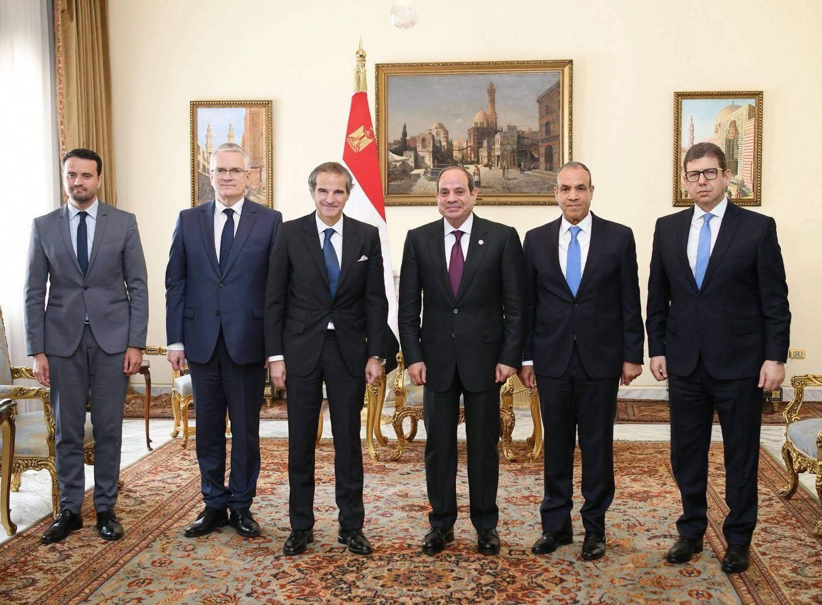 الرئيس السيسى يستقبل المدير العام لوكالة الطاقة الذرية