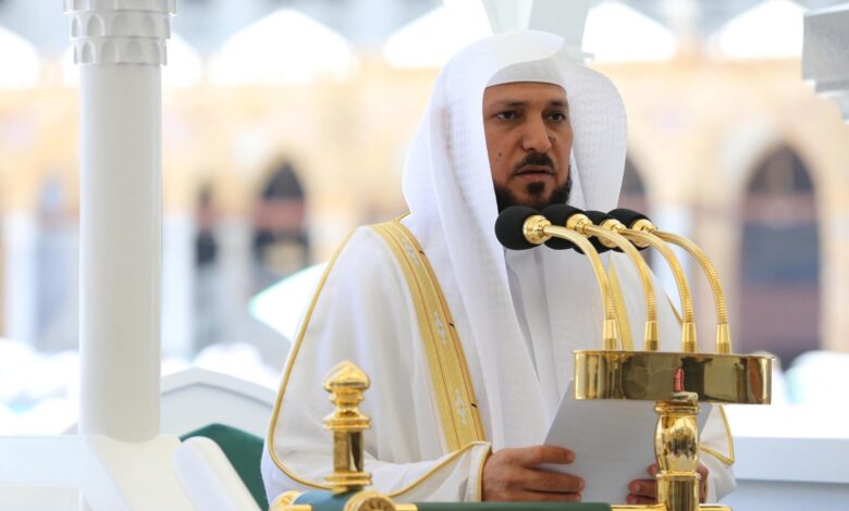 الشيخ الدكتور ماهر المعيقلي إمام وخطيب صلاة عيد الأضحي بالمسجد الحرام