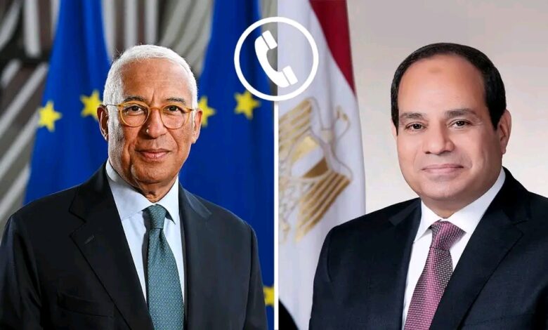 الرئيس السيسى يتلقى اتصالاً هاتفياً من رئيس المجلس الآوروبى