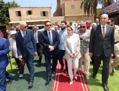 أمل غنيم: جهود متواصلة لحياة كريمة بالمنوفية في عيدها القومي.. ومحافظ المنوفية يدشن قافلة طبية متكاملة بمنشأة سلطان لخدمة الأهالي