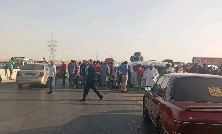 إصابات في حادث مروري مروّع بطريق الفيوم.. ولا وفيات